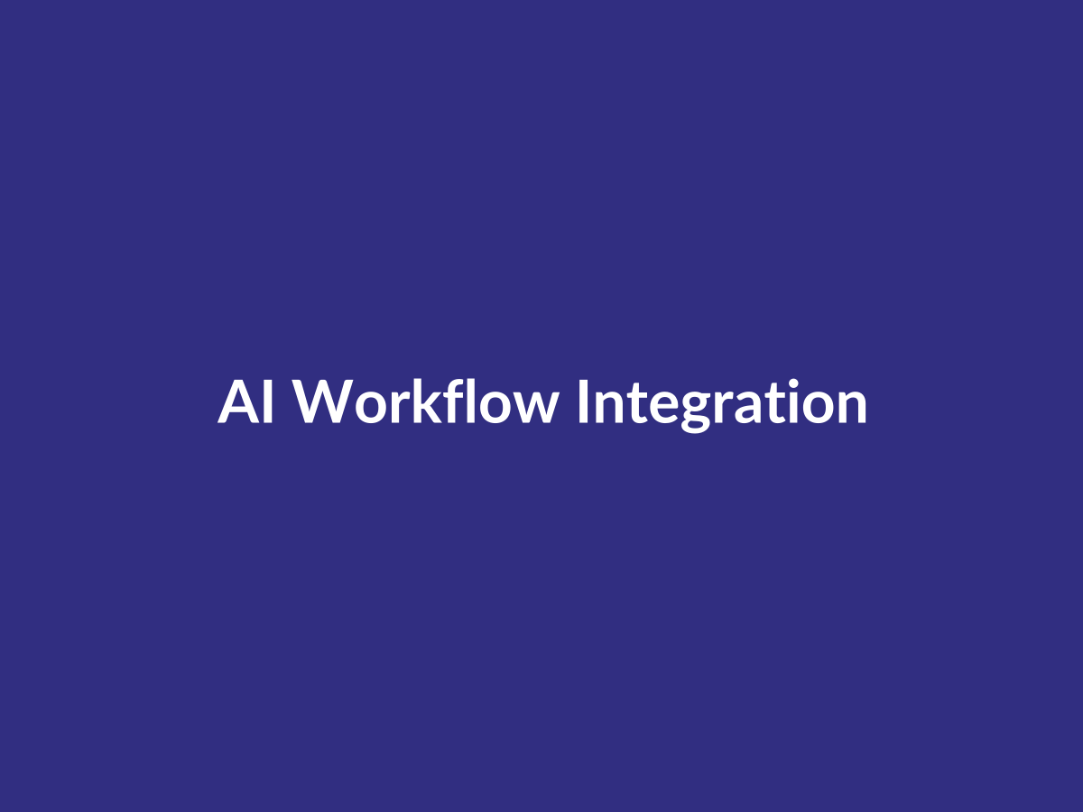AI automation workflow interface placeholder