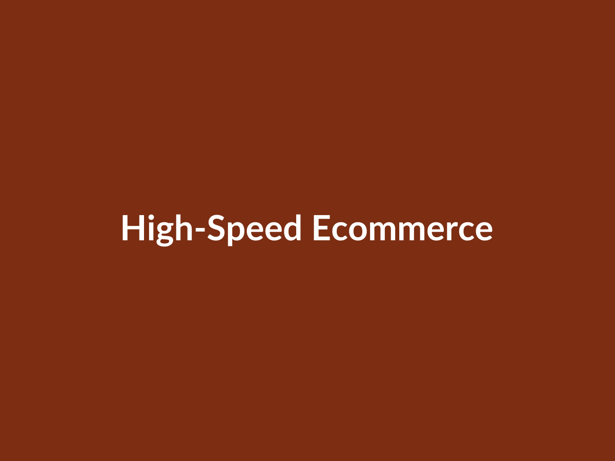 High-speed ecommerce storefront placeholder