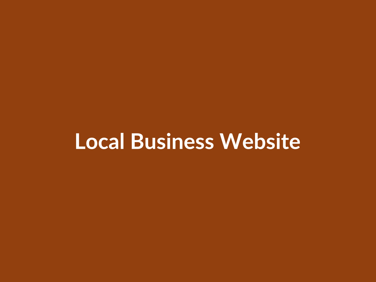 Local business website case study placeholder