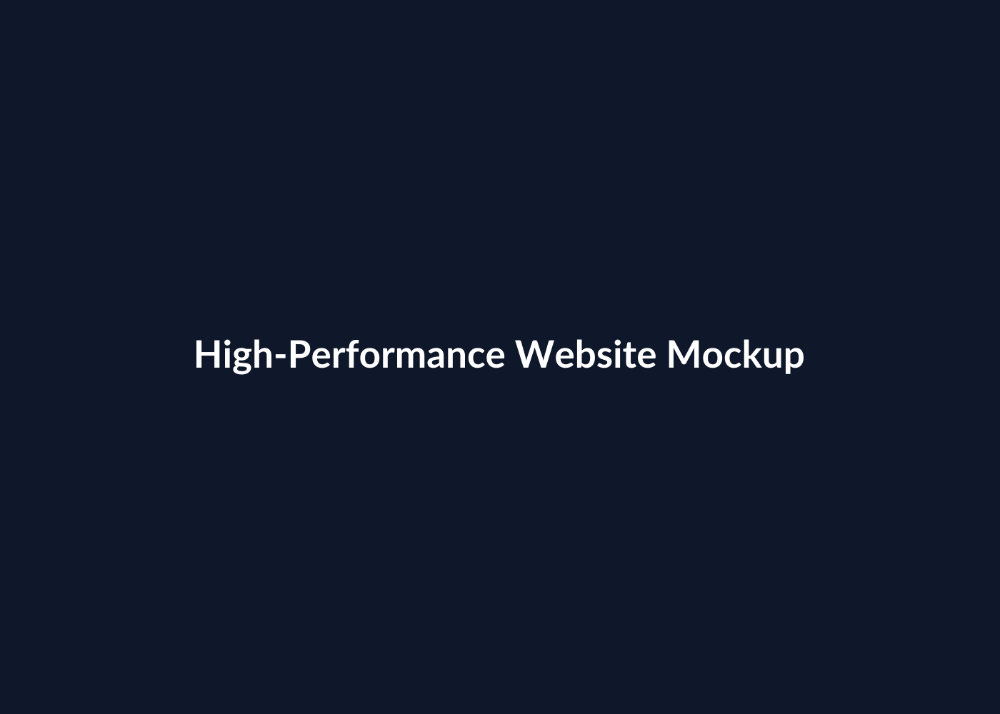 Modern website dashboard mockup placeholder